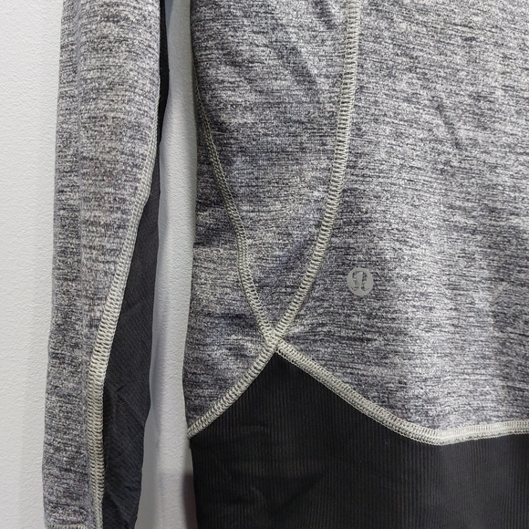 Lululemon Daily Practice Jacket Grey Black Size 4 - Picture 7 of 9